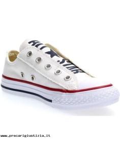 converse bianche estive junior